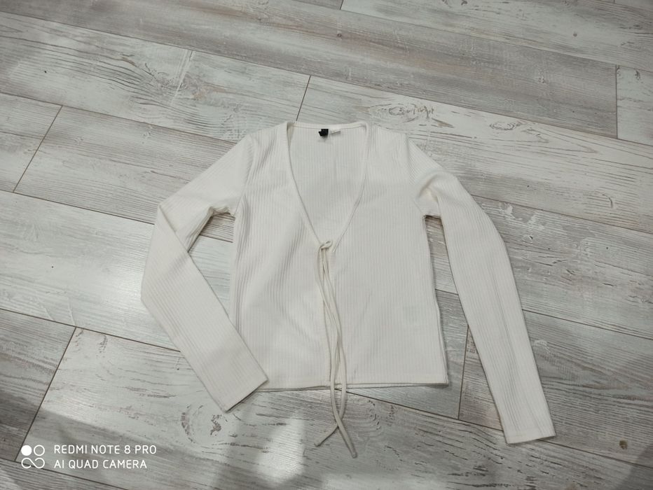 Sliczny sweterek prążek H&M Xs