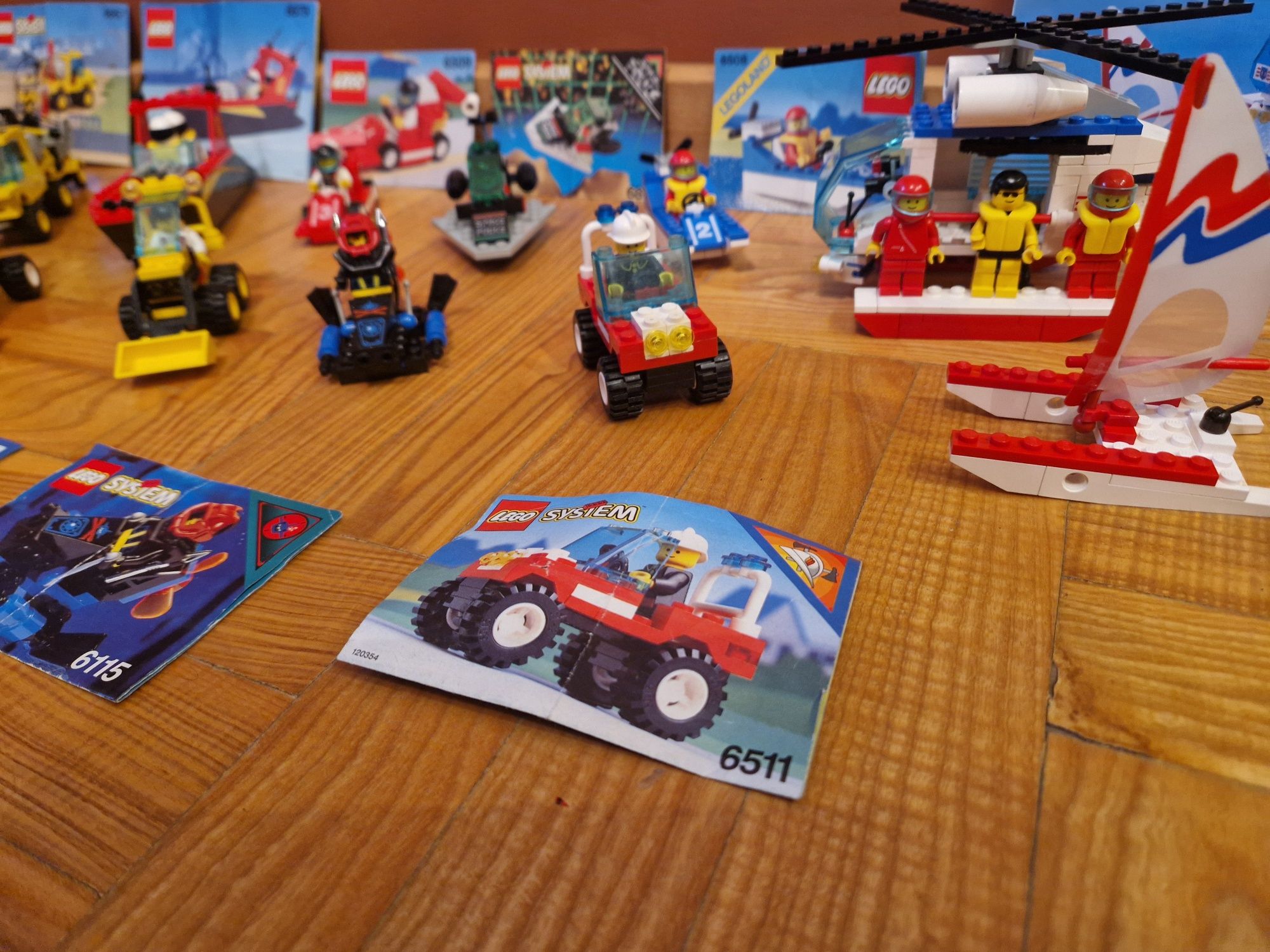 Dziesięć zestawów lego system, legoland