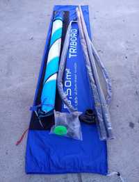 Kit windsurf (vela + mastro + retranca + pé de mastro)
