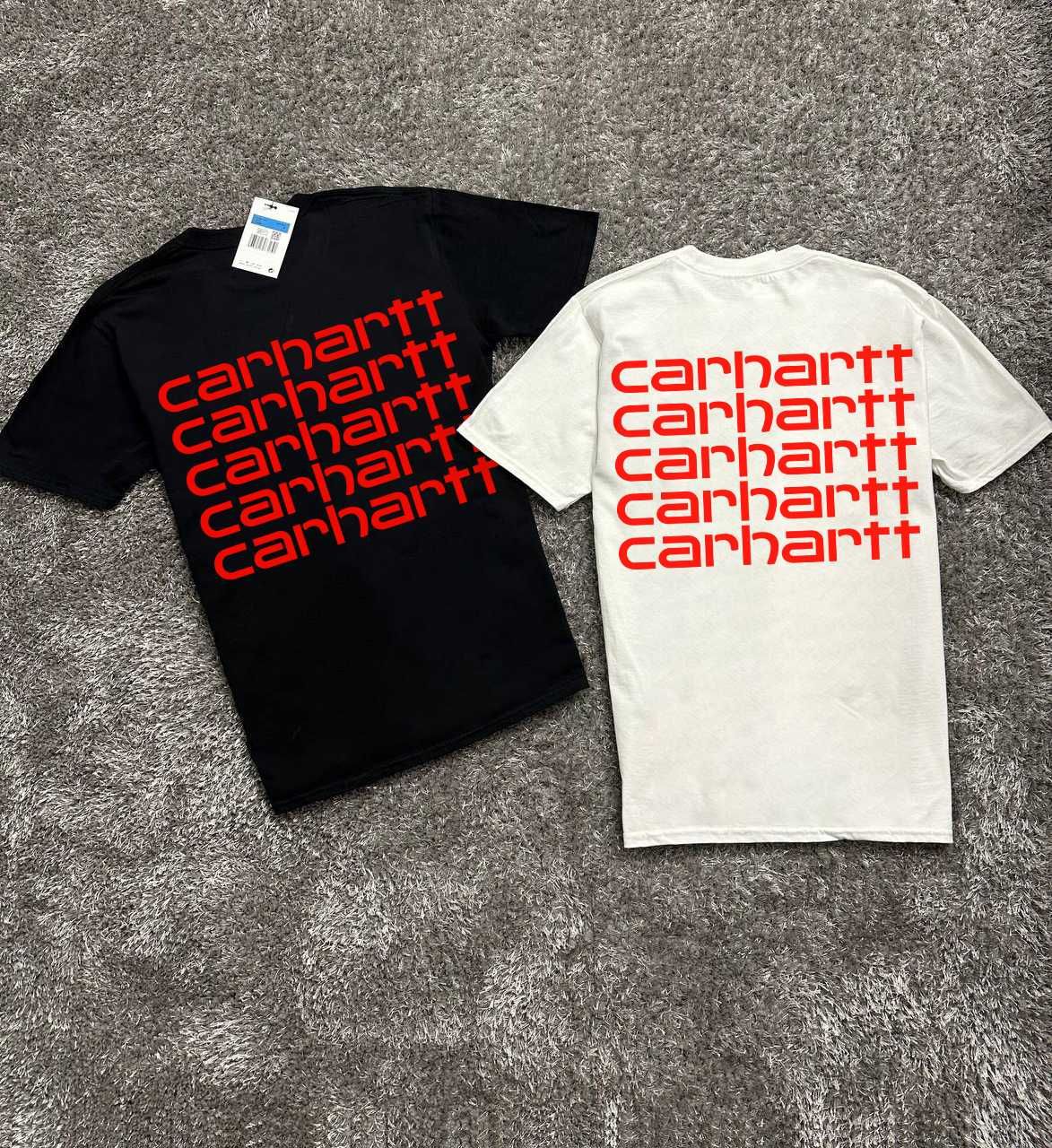 CARHARTT Футболка - Fading Script - С М Л ХЛ - Биг Лог Принт - Кархарт