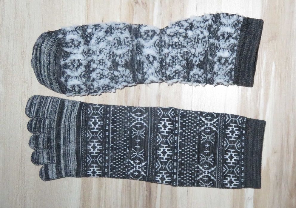 pięćpalców Fivefingers skarpety grube duże zielone