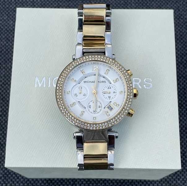 Zegarek damski Michael Kors Parker MK5626  złoty srebrny