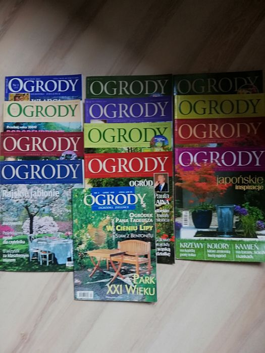 Miesięcznik " Ogrody ", rocznik 2004 + lipiec 1999 rok