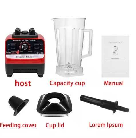 Wielofunkcyjny blender Silvercrest SC-1589 - mielarka do mięsa 4500W