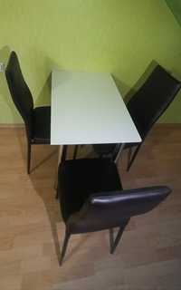 Stół+3 krzesła zestaw