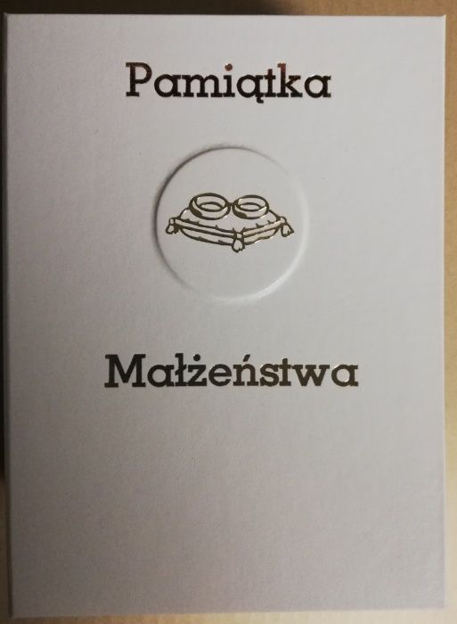 Pamiątka Małżeństwa - Pismo Święte