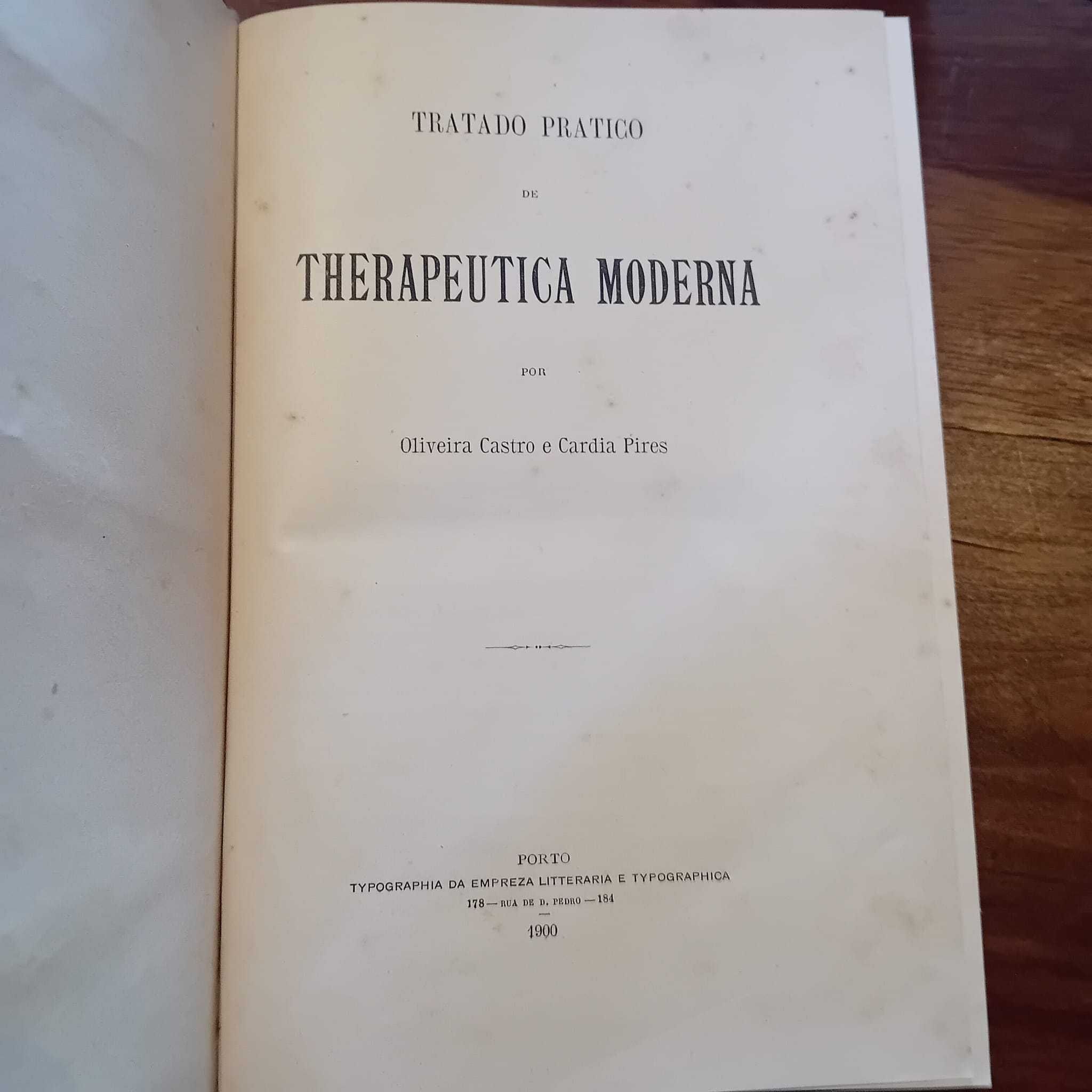 Tratado de Therapeutica Moderna, Oliveira Castro 1900