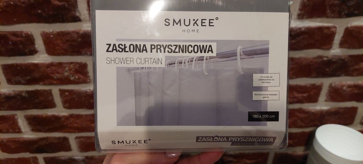 Zasłona prysznicowa smukee 180x200 cm