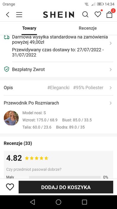Sukienka okolicznościowa
