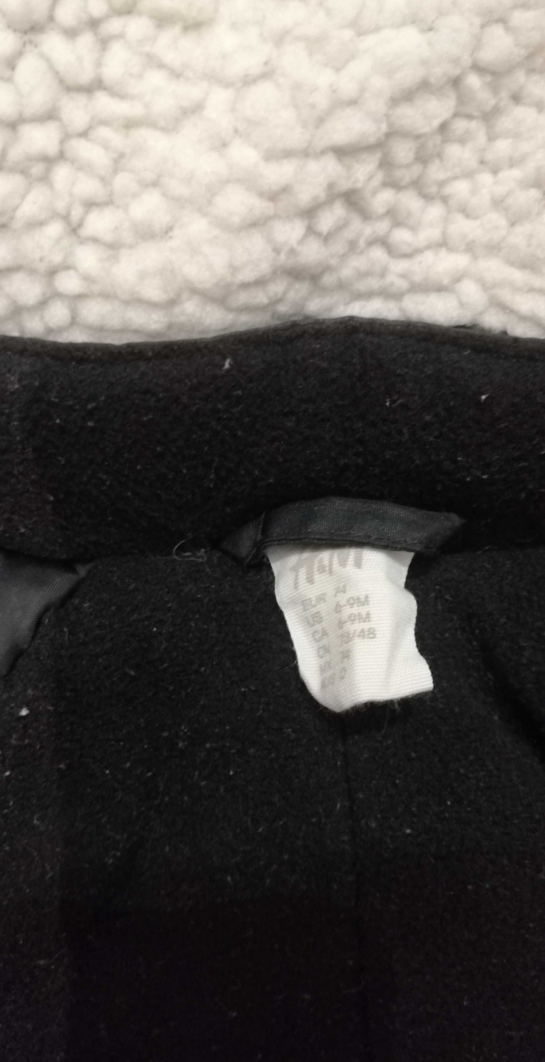 Kombinezon zimowy dziecięcy H&M roz. 74cm 6-9 mies czarny