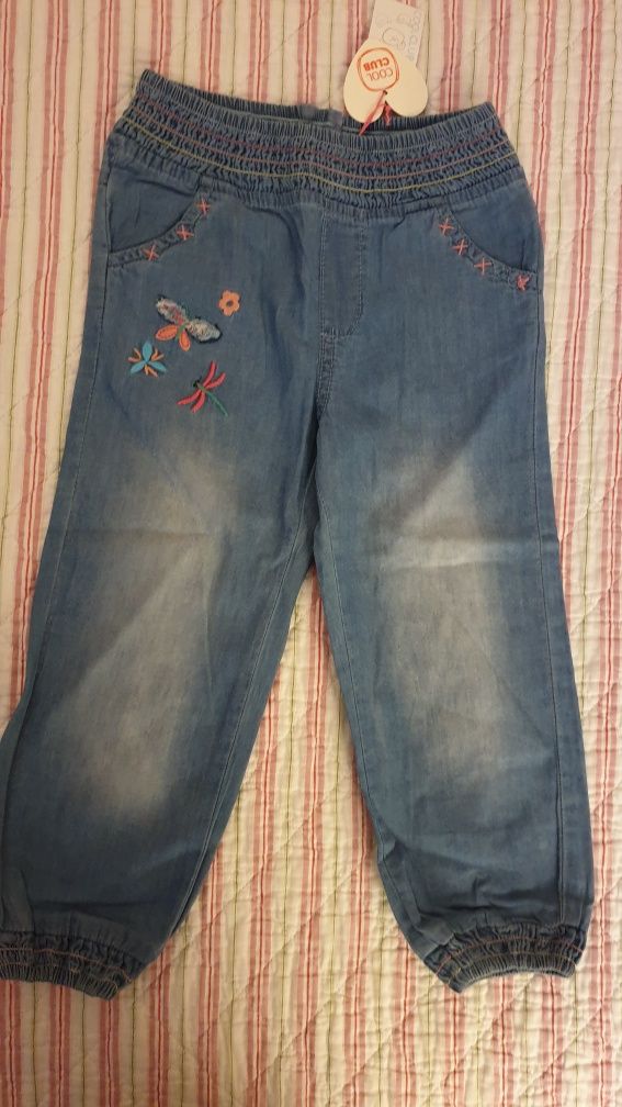 Spodnie dziewczęce jeansy r. 98 NOWE