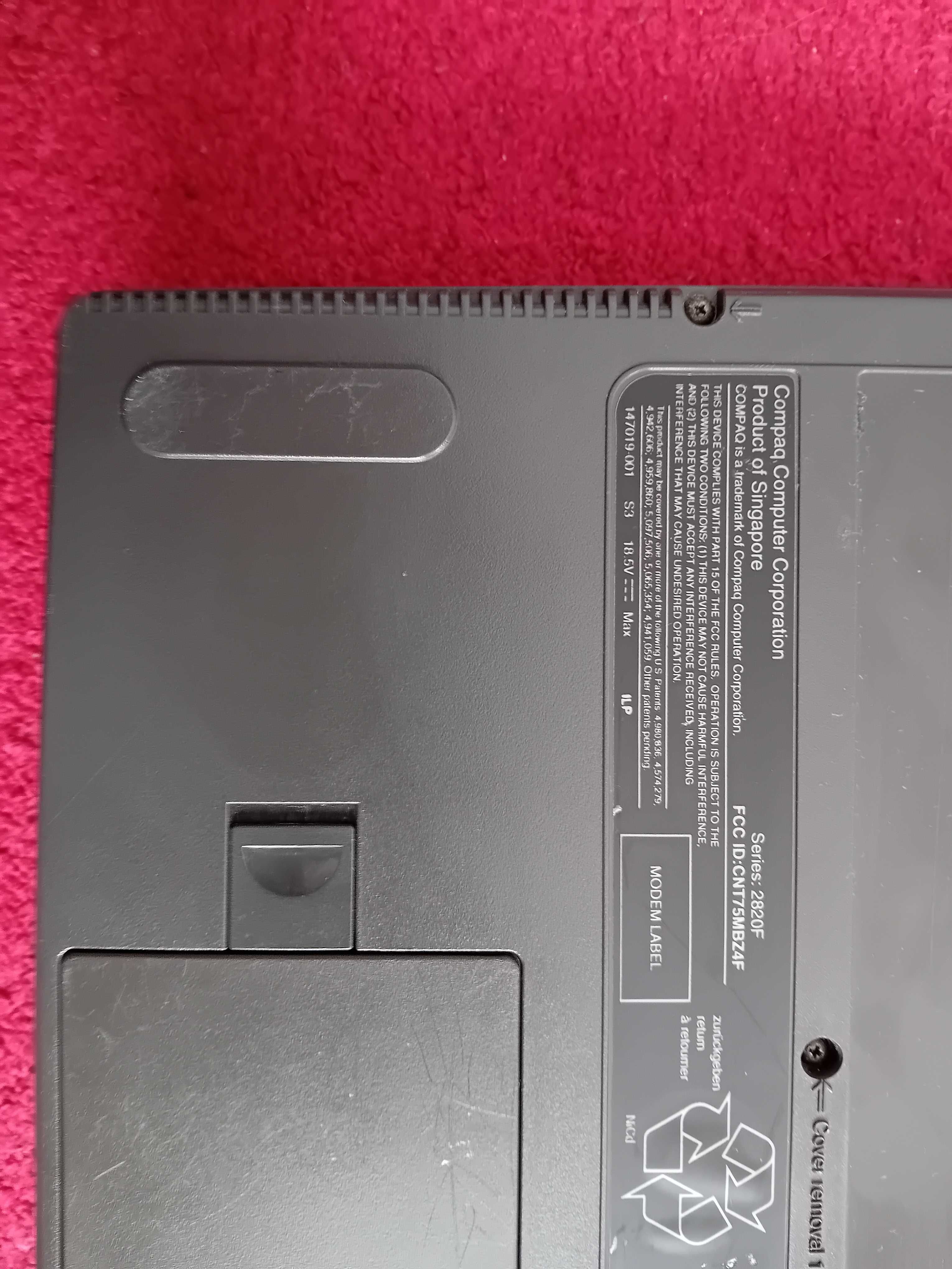 Unikat Jedyny Retro netbook rarytas kolekcjonerski Compaq 2820F Okaz