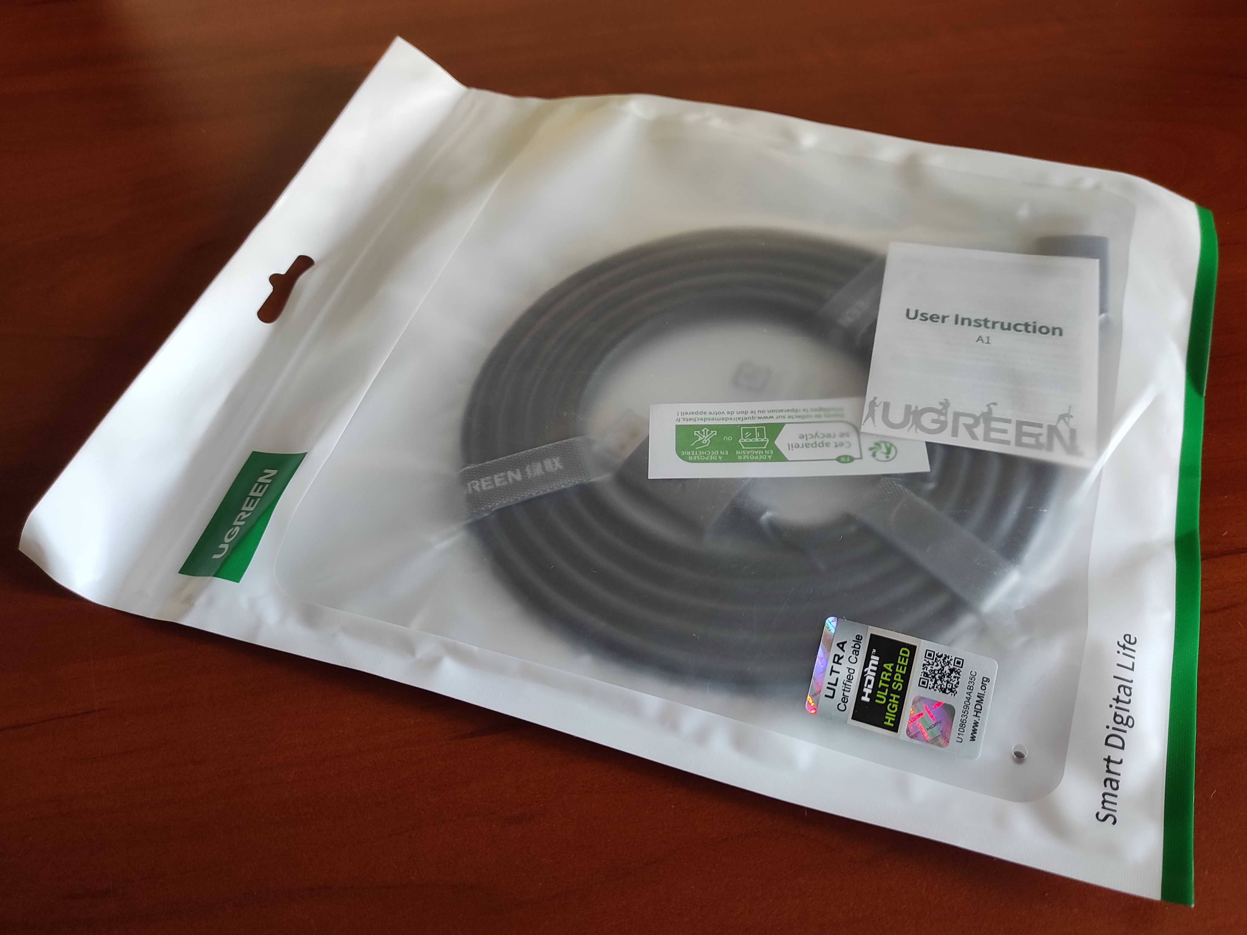кабель премиум качества HDMI v2.1 8K UGREEN 2 метра