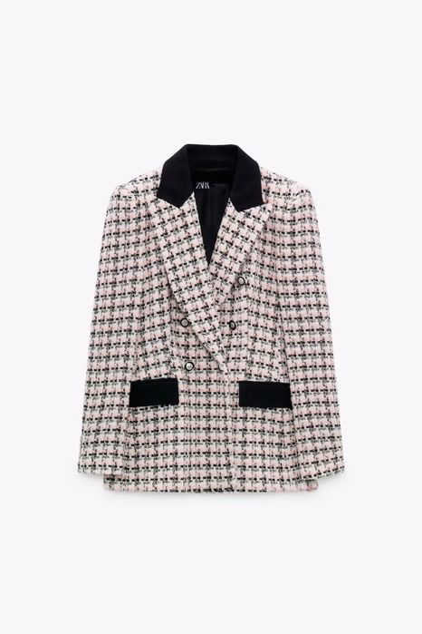 Жіночий твідовий жакет zara