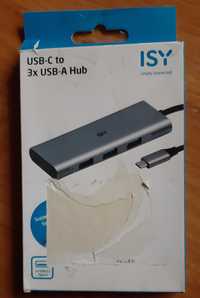 Hub ISY IHU-5000 USB-C - 3x USB-A 3.1