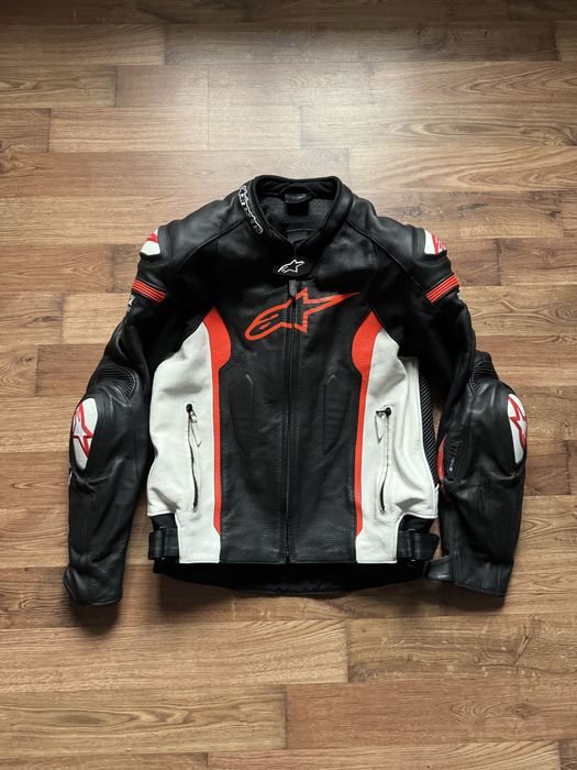 Мотокуртка кожаная Alpinestars Missile Air,размер 54 (XL), сост. супер
