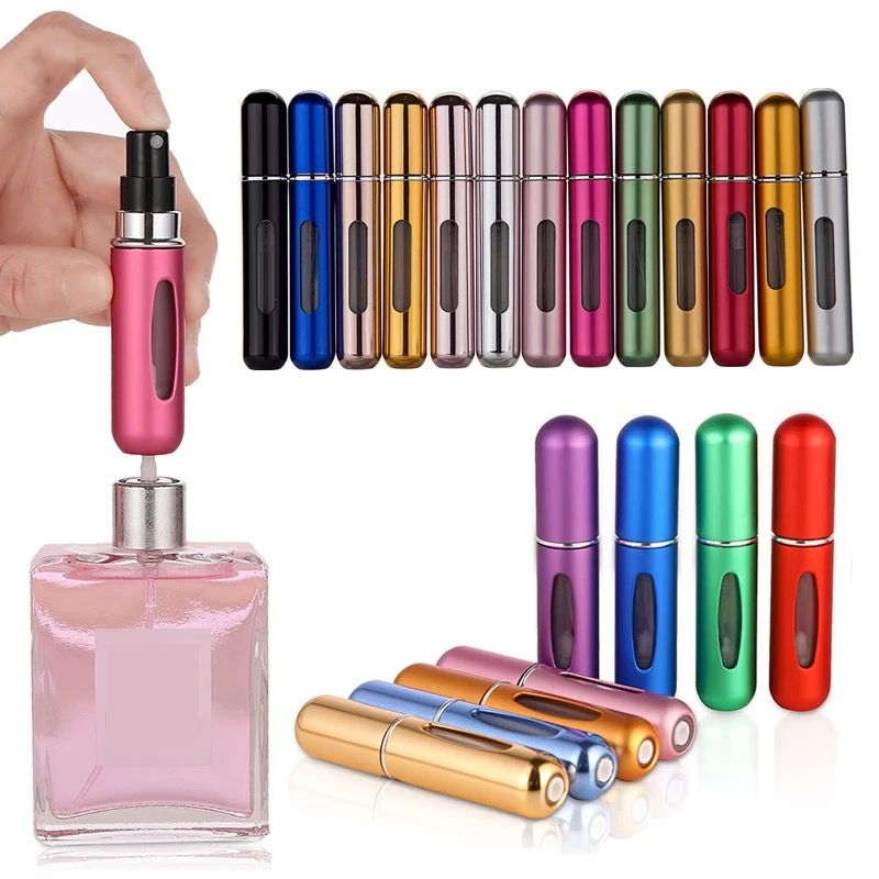 Atomizer podróżny na perfumy 5ml kolory pojemnik perfum podręczny 8szt