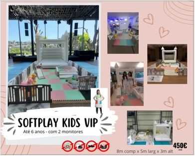 Parque Softplay com Insuflável Branco