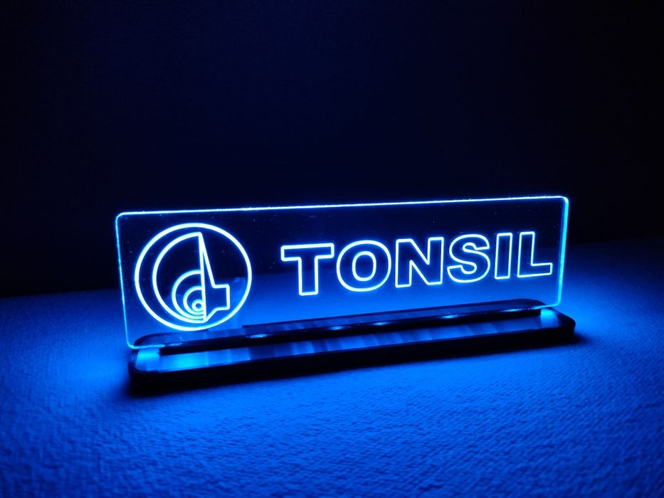 Tonsil, logo, lampka led