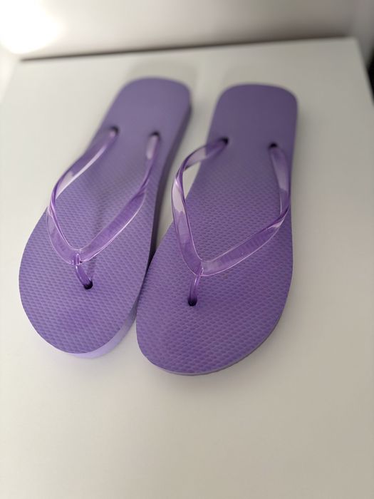 Nowe fioletowe klapki japonki rozm. 37