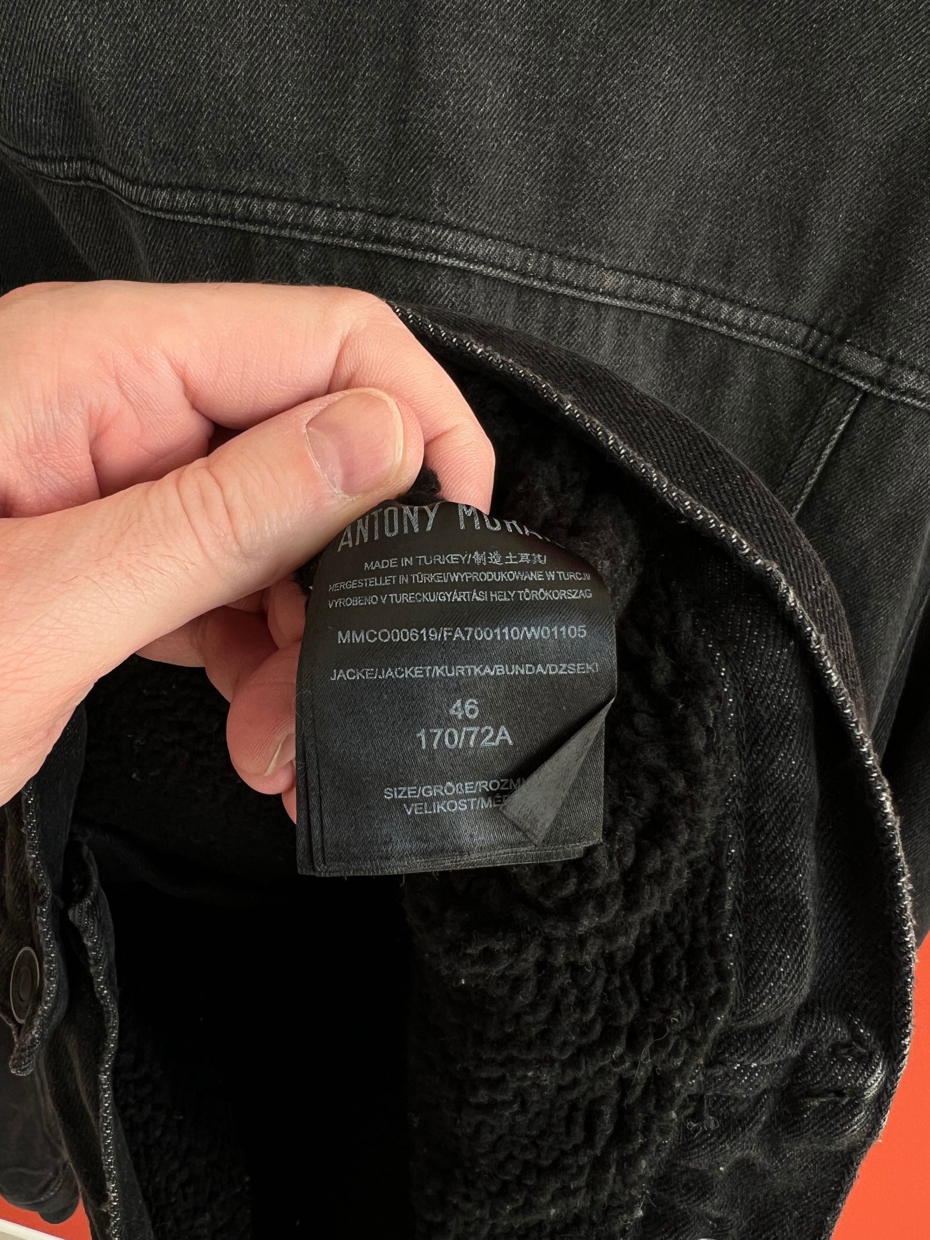 Antony Morato оригинал мужская куртка Шерпа джинсовка размер S Б У