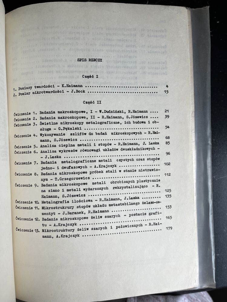 Ćwiczenia laboratoryjne z materiałoznawstwa PWr