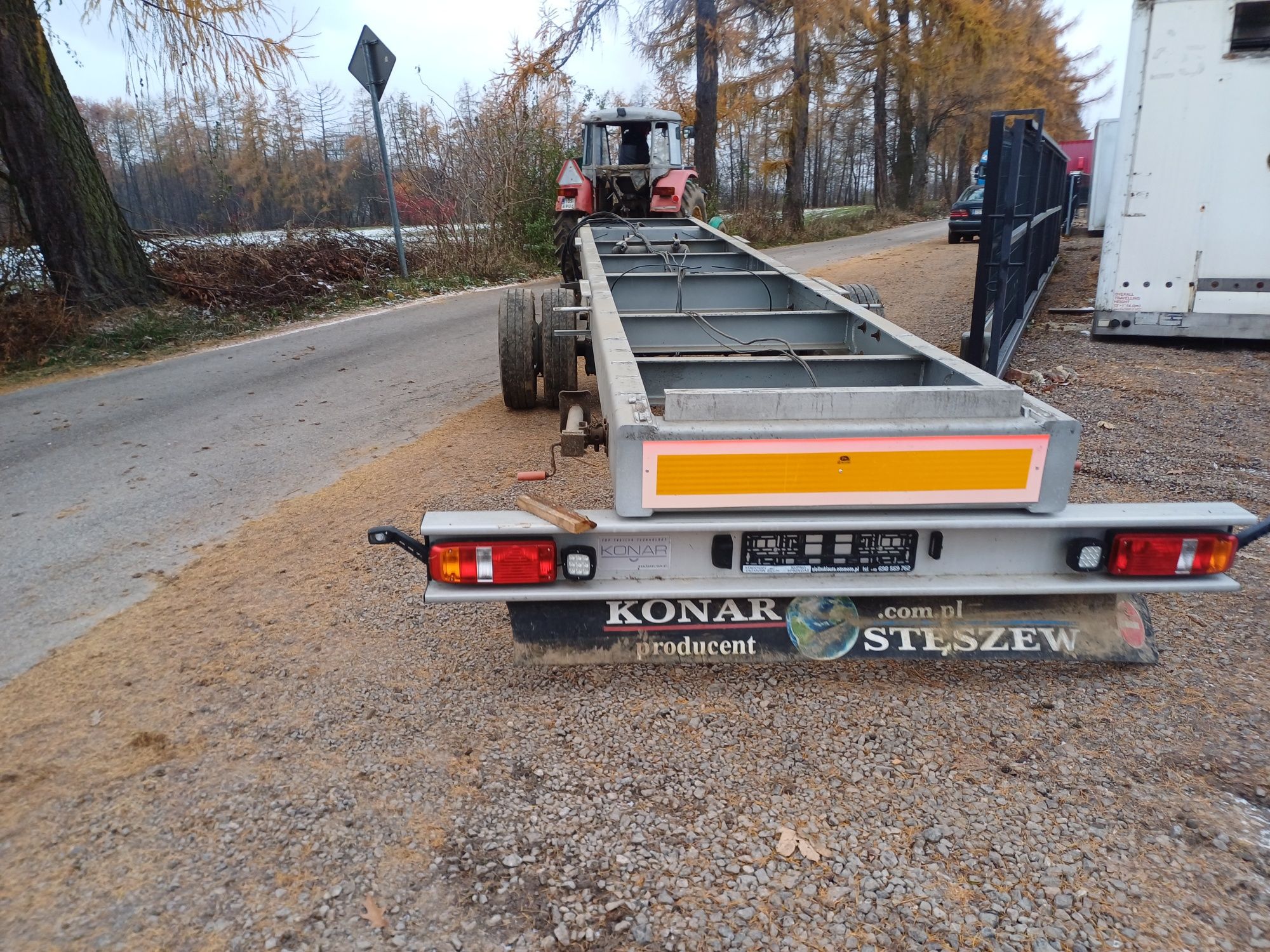 Przyczepa tandem kilka sztuk z transportem