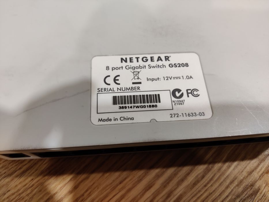 Switch Netgear 8 portas Gigabit