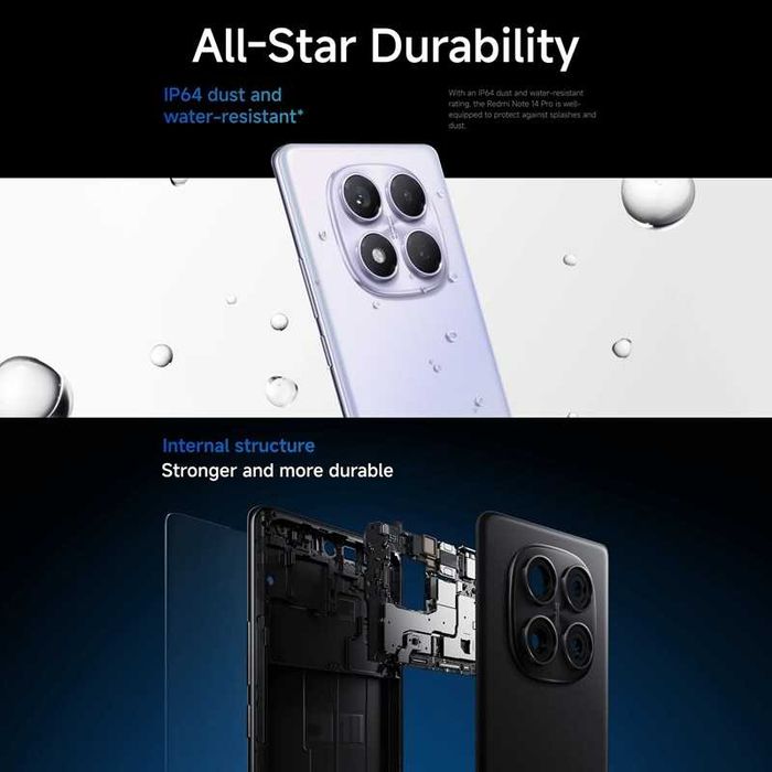 Смартфон Xiaomi Redmi Note 14 Pro 4G NFC (8/256 Гб, Global+блок живл.)