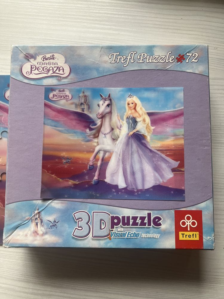 Trefl puzzle barbie magia pegaza 3D 72 elementy