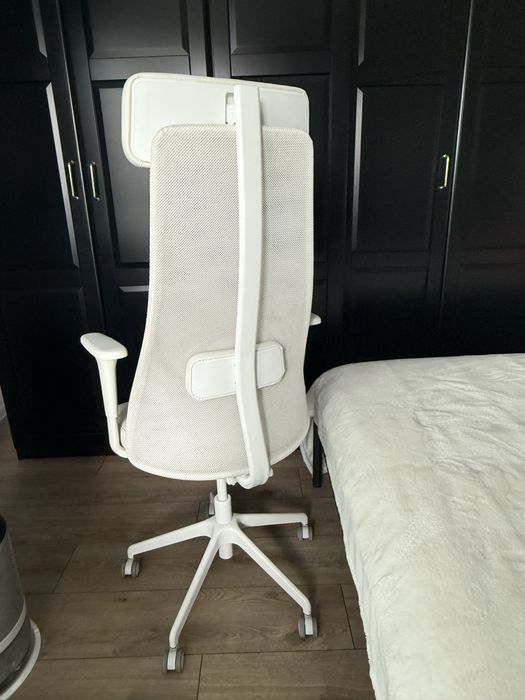 Krzesło biurowe z podłokietnikami, Grann biały JÄRVFJÄLLET IKEA