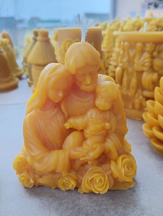 Świece z wosku pszczelego