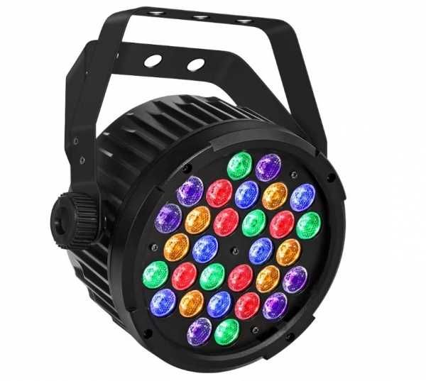 Reflektor Mocny PAR LED 30 x 3W RGBWA+UV Stroboskop DMX + Pilot Dużo