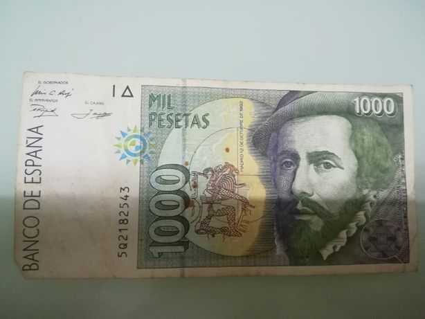 nota de 1000 pesetas