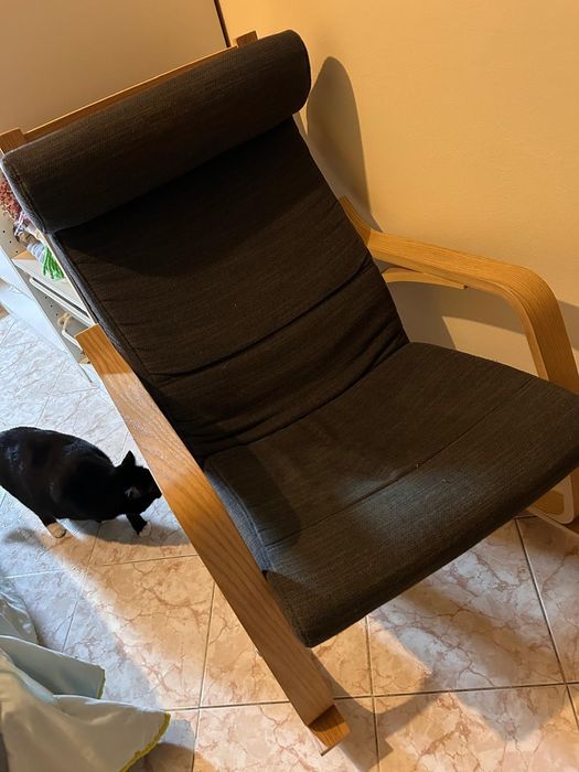 Cadeirão Baloiço + Repousa-pés