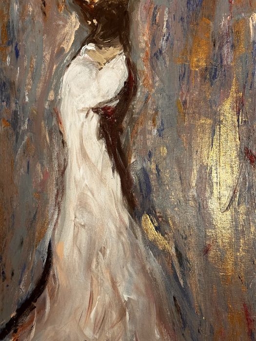 Obraz malowany ręcznie abstrakcja