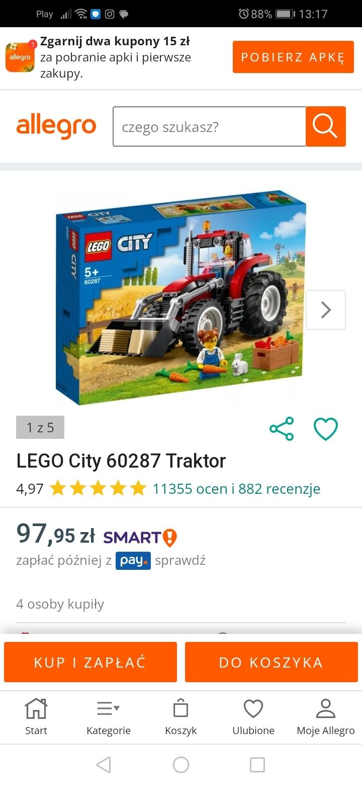 Lego city jak nowe