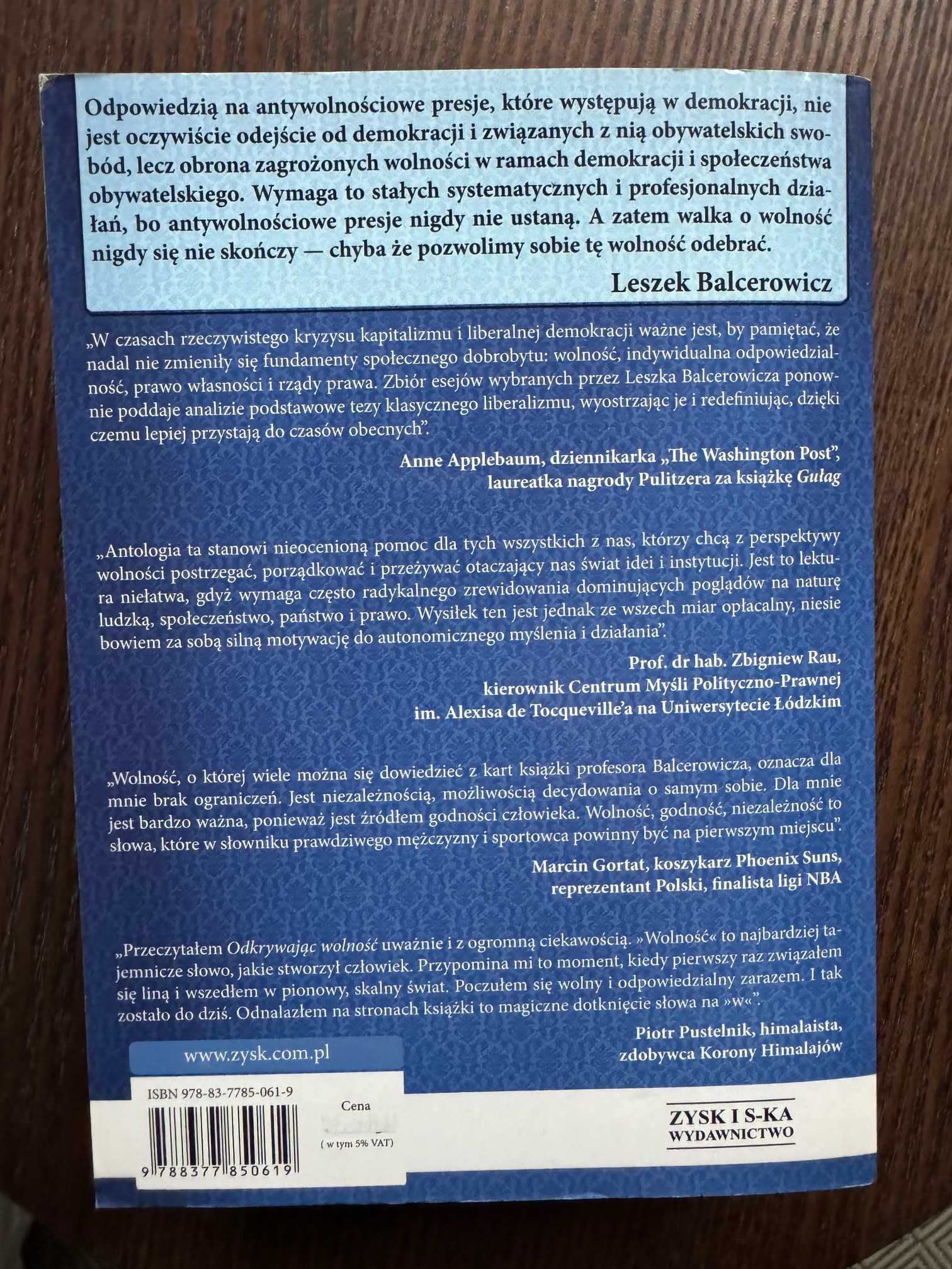 Odkrywając wolność, wybór tekstów Leszek Balcerowicz