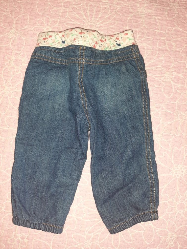 F&F spodnie Jean 6-9m 74cm