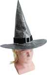 Srebrnoszary kapelusz czapka CZAROWNICY CZARODZIEJA na Halloween G37