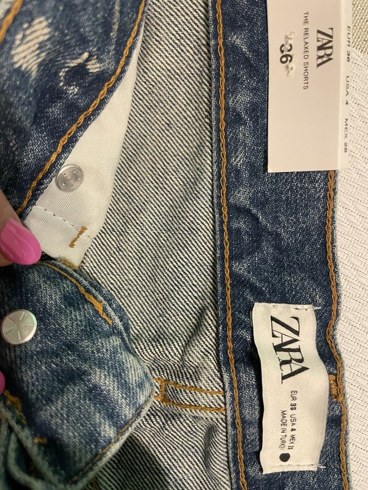 Spodenki jeansowe Zara 36
