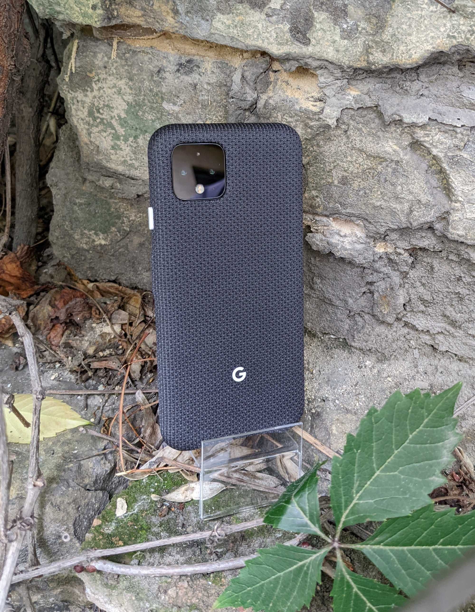 Чохол Google Pixel 4  Fabric Just Black чорний \ сірий чехол