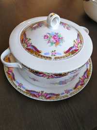 Conjunto terrina e prato em porcelana Limoges novo