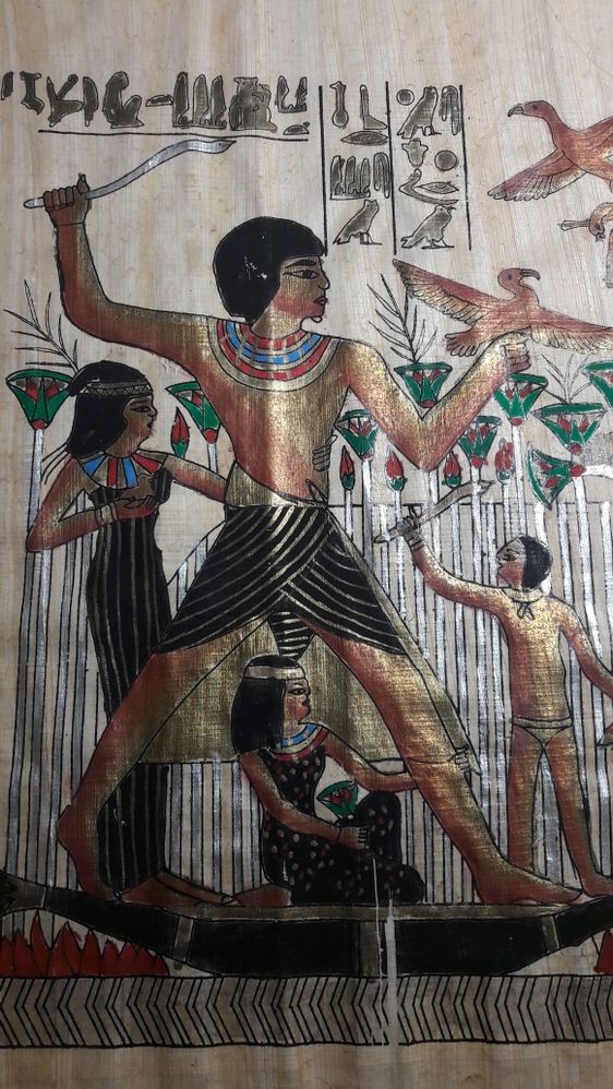 Пергамент египетский рисунок фараон