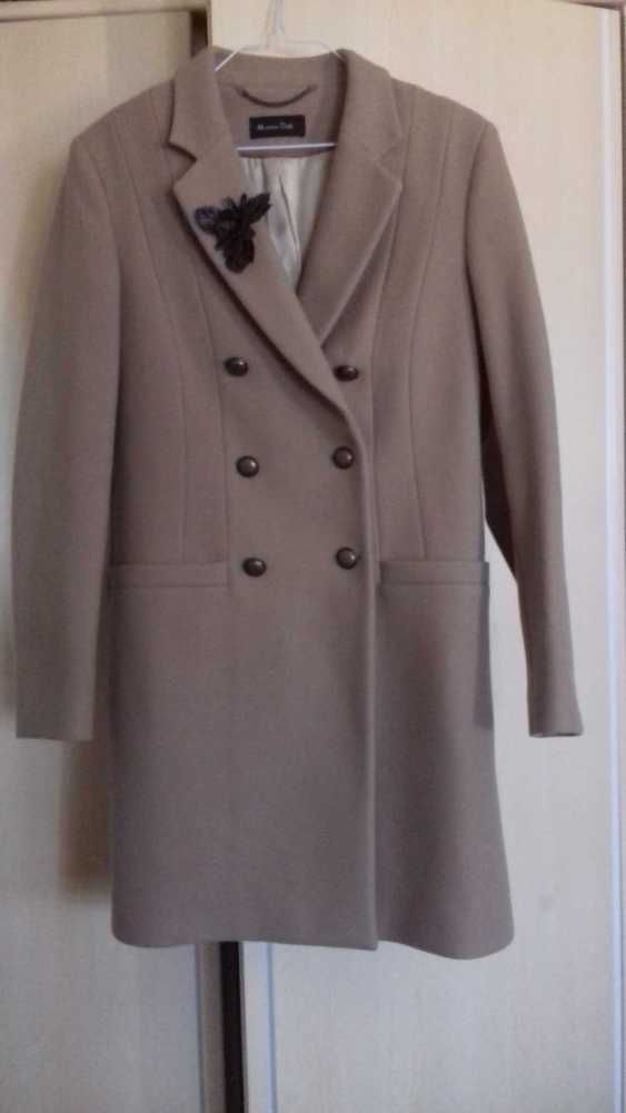 Massimo Dutti sobretudo 100% lã beige 40