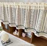 Zazdroka firanka koronkowa 150x90 – styl vintage / shabby / boho