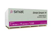 PŁYTA GIPSOWA Siniat Smart H 12,5 × 1200 × 2600 GK WODNA ZIELONA