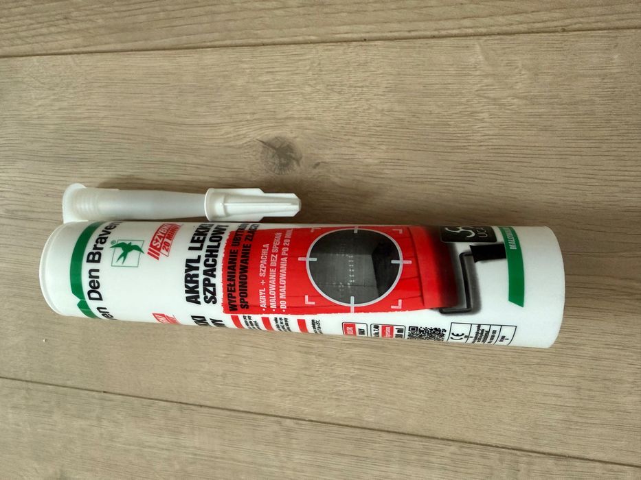 Akryl lekki szpachlowy nowy Den Braven