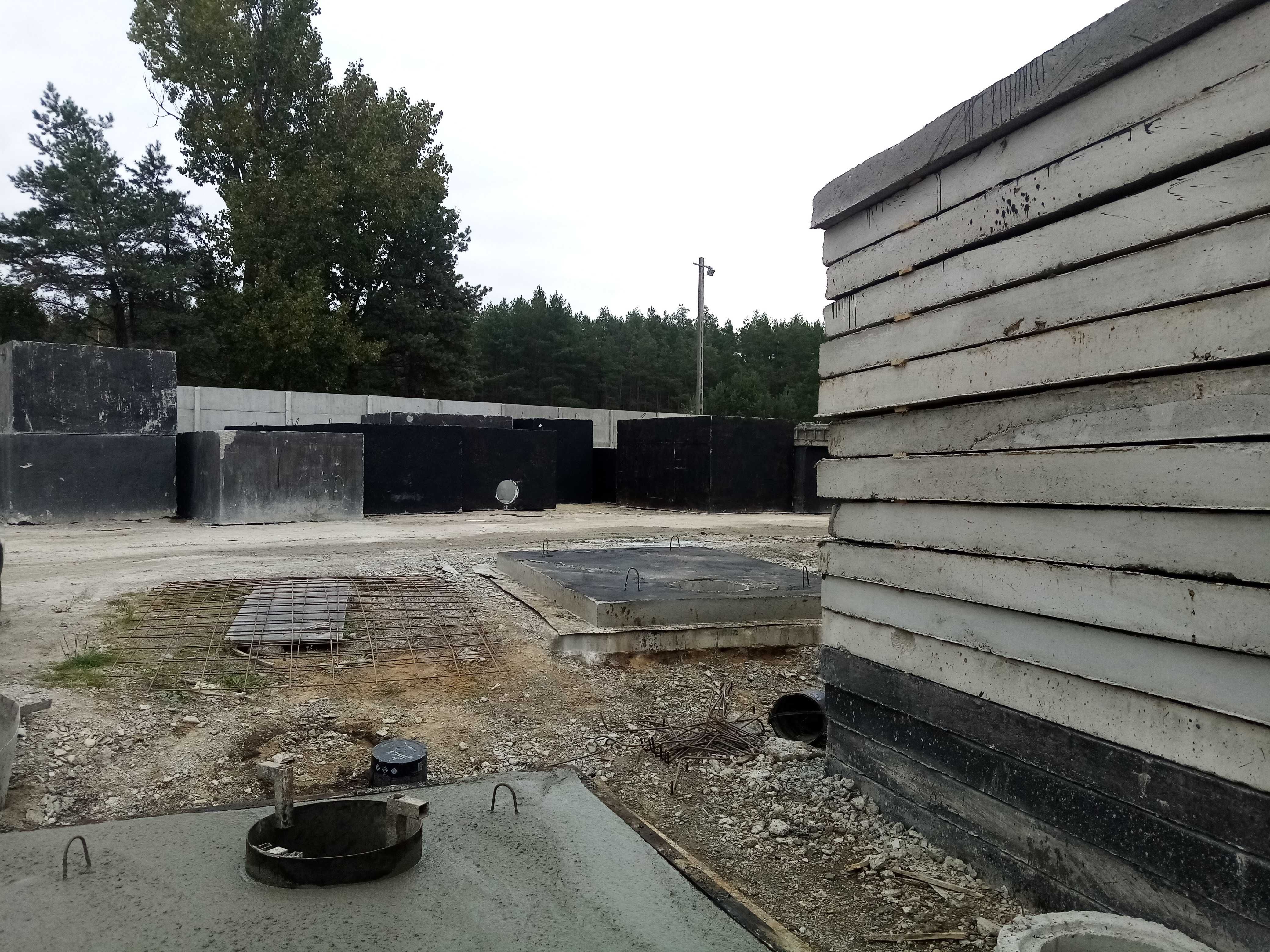 Zbiorniki betonowe deszczówka szamba przyłącza kompleksowo odwodnienia