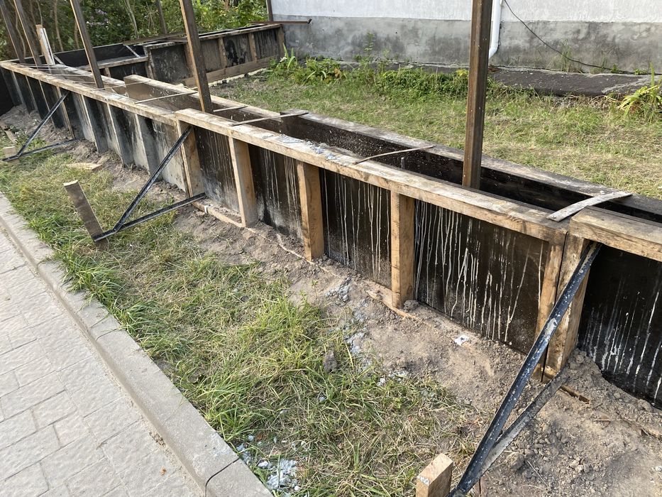Опалубка в оренду 50м, Заливка паркану, моноліт.